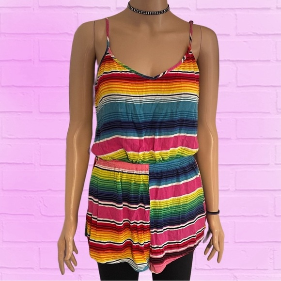 Show Me Your MuMu Romper Multi-Color / Rainbow | Size: M - Picture 1 of 3